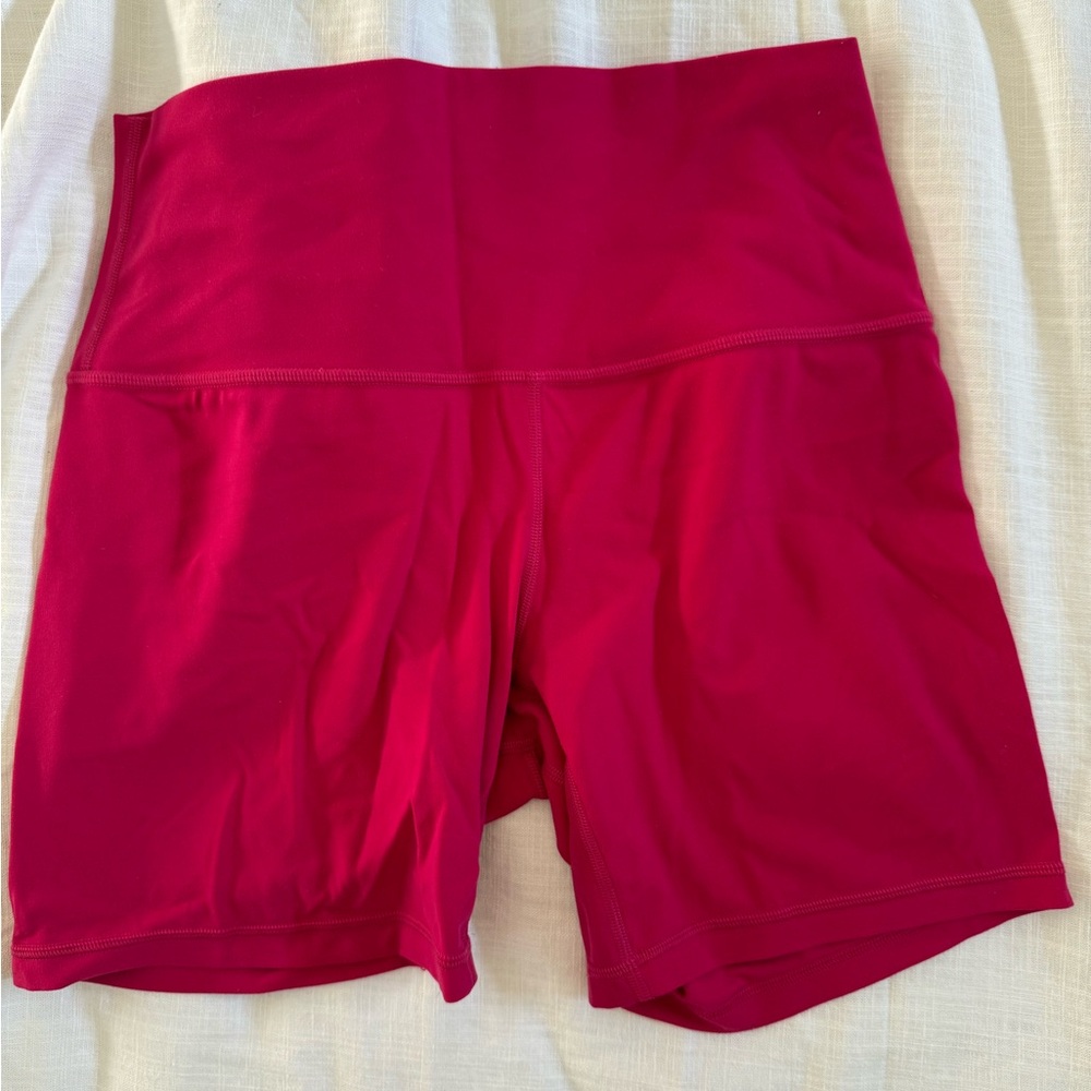 lululemon athletica High-Waisted Red Shorts